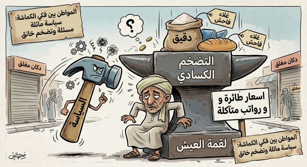 Gemini Generated Image lv8vqflv8vqflv8v - المواطن بين مطرقة السياسة وسندان التضخم الكسادي 1