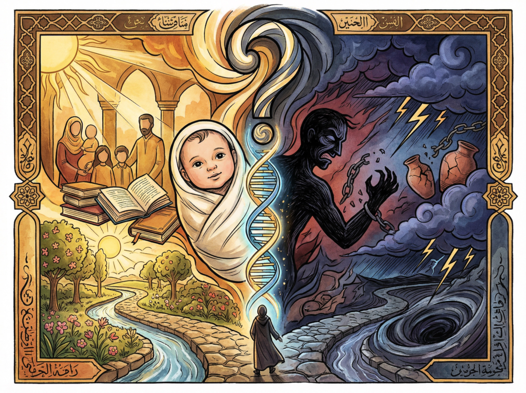 هل الشر يولد أم يُصنع؟ 2 evil born or made caricature - هل الشر يولد أم يُصنع؟ 1