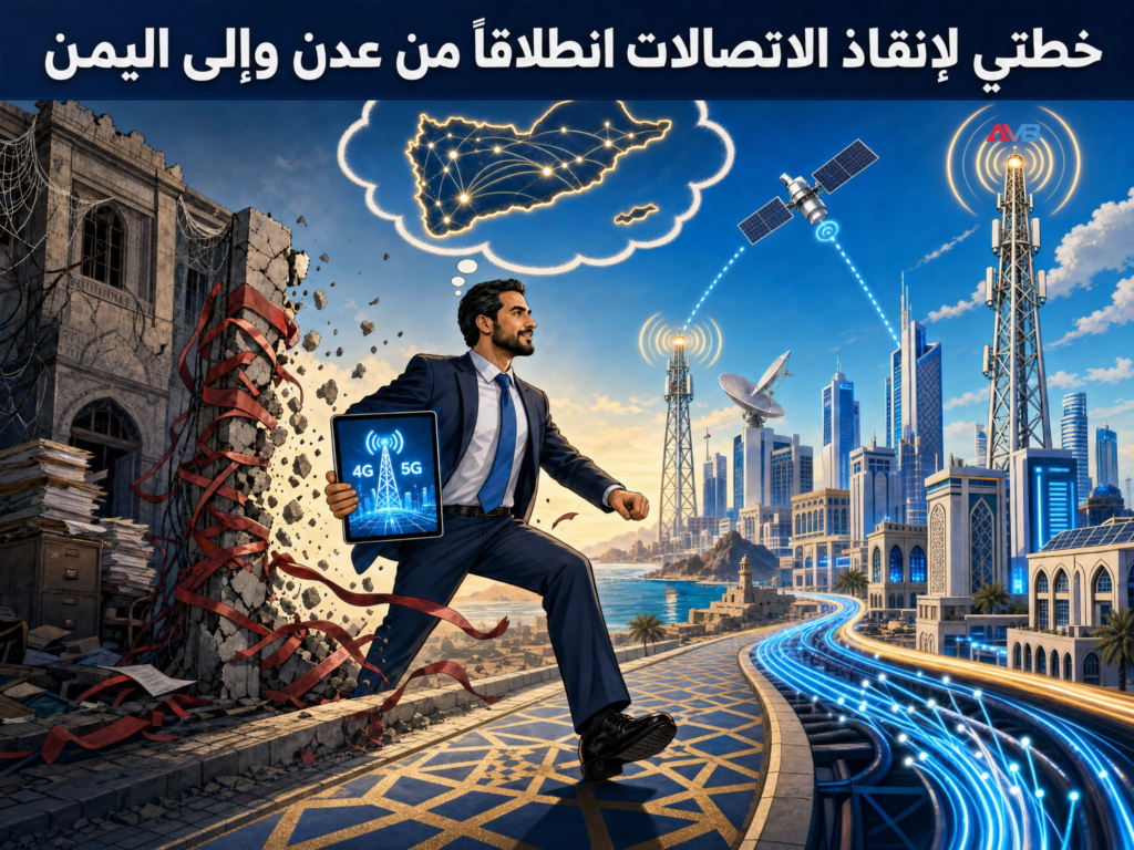 telecom caricature - ماذا لو كنت متخذ القرار الاول ؟ خطتي لإنقاذ قطاع الاتصالات انطلاقاً من عدن والى اليمن 1